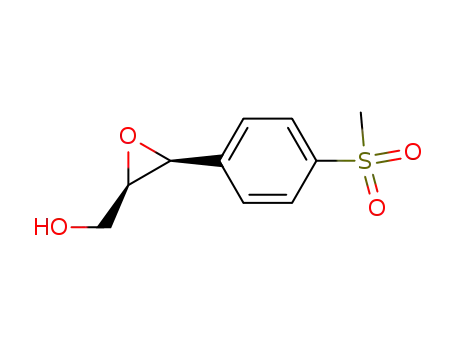 Molecular Structure of 115475-66-6 ([(2R,3S)-3-(4-Methanesulfonyl-phenyl)-oxiranyl]-methanol)