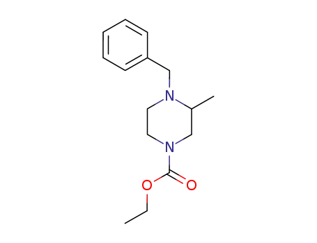 1-Piperazinecarboxylic acid, 3-methyl-4-(phenylmethyl)-, ethyl ester