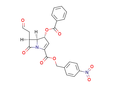 p-Nitrobenzyl (4RS,5SR,6SR)-4-benzoyloxy-7-oxo-6-(2-oxoethyl)-1-azabicyclo<3.2.0>hept-2-ene-2-carboxylate