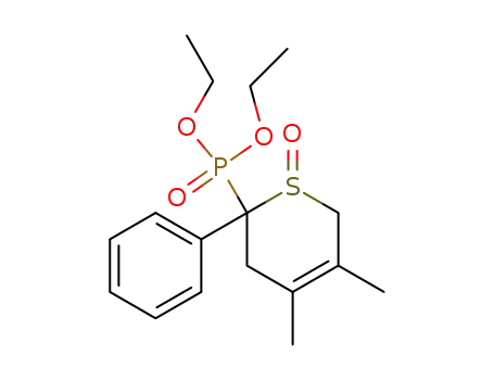Phosphonic acid,
(3,6-dihydro-4,5-dimethyl-1-oxido-2-phenyl-2H-thiopyran-2-yl)-, diethyl
ester