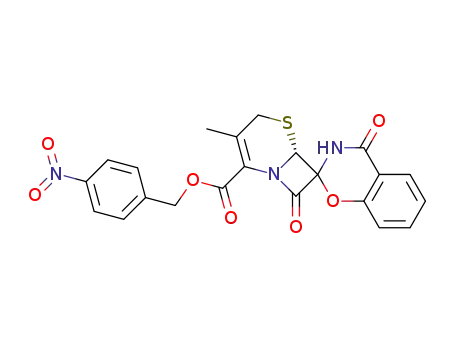 4-nitrobenzyl (6R,7RS)-3',4'-dihydro-3-methyl-4'-oxospiro(2'H-1',3'-benzoxazine-2',7-ceph-3-em)-4-carboxylate
