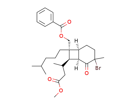 Benzoic acid (1R,6S,7R,8R)-3-bromo-8-(2-methoxycarbonyl-1-methyl-ethyl)-3-methyl-7-(4-methyl-pentyl)-2-oxo-bicyclo[4.2.0]oct-7-ylmethyl ester