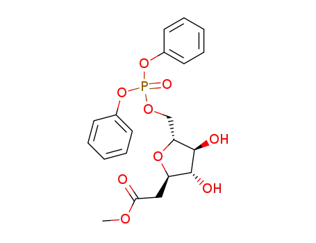 [(2R,3S,4S,5R)-5-(Diphenoxy-phosphoryloxymethyl)-3,4-dihydroxy-tetrahydro-furan-2-yl]-acetic acid methyl ester