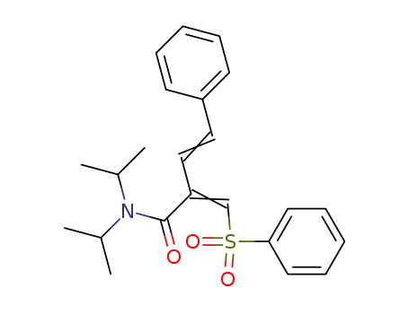 (E)-2-[1-Benzenesulfonyl-meth-(Z)-ylidene]-4-phenyl-but-3-enoic acid diisopropylamide