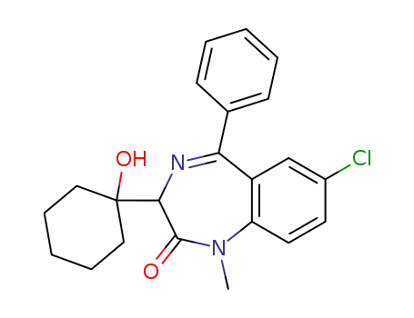 7-Chloro-3-(1-hydroxy-cyclohexyl)-1-methyl-5-phenyl-1,3-dihydro-benzo[e][1,4]diazepin-2-one