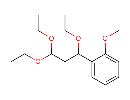 Molecular Structure of 86657-75-2 (1-Methoxy-2-(1,3,3-triethoxy-propyl)-benzene)