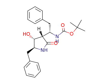 [(S)-1-((3S,4R,5S)-5-Benzyl-4-hydroxy-2-oxo-pyrrolidin-3-yl)-2-phenyl-ethyl]-carbamic acid tert-butyl ester