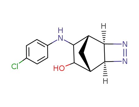 (1R,2R,5S,6R)-8-(4-Chloro-phenylamino)-3,4-diaza-tricyclo[4.2.1.0<sup>2,5</sup>]non-3-en-7-ol