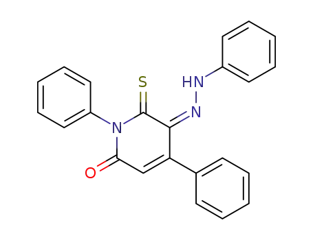 (5Z)-1,4-diphenyl-5-(2-phenylhydrazinylidene)-6-thioxo-5,6-dihydropyridin-2(1H)-one