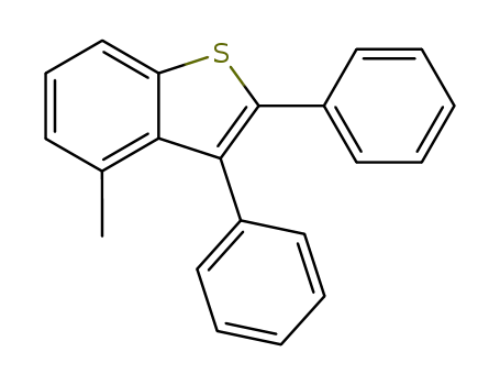 Molecular Structure of 84224-69-1 (4-Methyl-2,3-diphenylbenzo[b]thiophene)