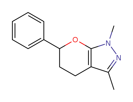 5,6-dihydro-1,3-dimethyl-6-phenylpyrano<2,3-c>pyrazole