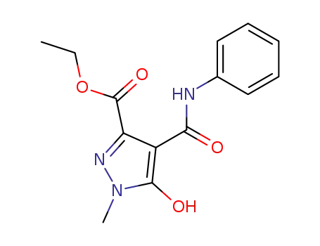 3-ethoxycarbonyl-1-methyl-4-(N-phenylcarbamoyl)pyrazolin-5-one