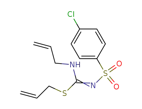 Molecular Structure of 144573-89-7 (Carbamimidothioic acid, N-[(4-chlorophenyl)sulfonyl]-N'-2-propenyl-,2-propenyl ester)