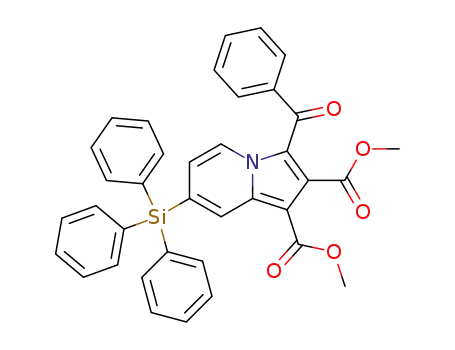 7-triphenylsilyl-3-benzoyl-1,2-dicarbomethoxyindolizine