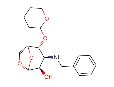 .beta.-D-Gulopyranose, 1,6-anhydro-3-deoxy-3-(phenylmethyl)amino-4-O-(2S)-tetrahydro-2H-pyran-2-yl-