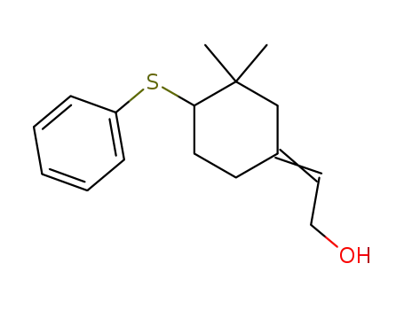 Ethanol, 2-[3,3-dimethyl-4-(phenylthio)cyclohexylidene]-, (E)-