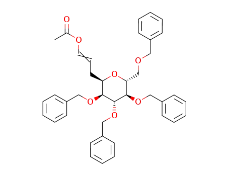 Acetic acid (E)-3-((2R,3S,4R,5R,6R)-3,4,5-tris-benzyloxy-6-benzyloxymethyl-tetrahydro-pyran-2-yl)-propenyl ester