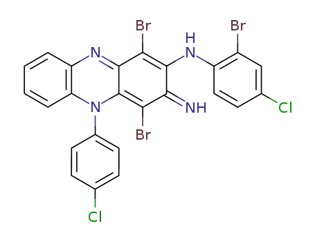 3-(2-bromo-4-chloroanilino)-10-(4-chlorophenyl)-1,4-dibromo-2,10-dihydro-2-iminophenazine