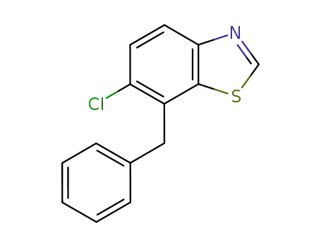 Molecular Structure of 75804-81-8 (7-Benzyl-6-chloro-benzothiazole)