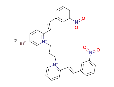 Pyridinium, 1,1'-(1,3-propanediyl)bis[2-[2-(3-nitrophenyl)ethenyl]-,
dibromide