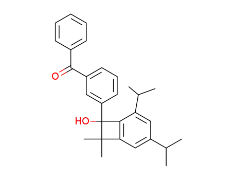 [3-(7-Hydroxy-3,5-diisopropyl-8,8-dimethyl-bicyclo[4.2.0]octa-1<sup>(6)</sup>,2,4-trien-7-yl)-phenyl]-phenyl-methanone