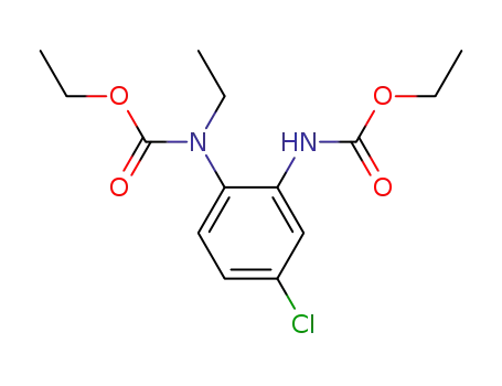Carbamic acid, [4-chloro-2-[(ethoxycarbonyl)amino]phenyl]ethyl-, ethyl
ester
