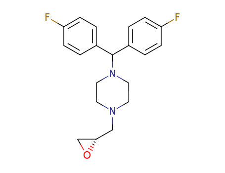 Piperazine, 1-[bis(4-fluorophenyl)methyl]-4-(oxiranylmethyl)-, (S)-