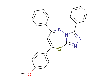 8-(4-Methoxy-phenyl)-3,6-diphenyl-[1,2,4]triazolo[3,4-b][1,3,4]thiadiazepine