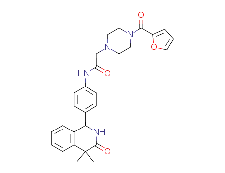 4,4-dimethyl-1-<4'-(N-2-furoylpiperazinylacetyl)aminophenyl>-1,4-dihydro-3(2H)-isoquinolinone