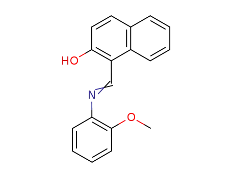 Molecular Structure of 20772-78-5 (1-{[(2-methoxyphenyl)imino]methyl}-2-naphthol)