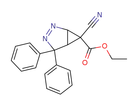6-Cyano-4,4-diphenyl-2,3-diaza-bicyclo[3.1.0]hex-2-ene-6-carboxylic acid ethyl ester