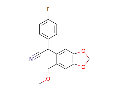 (4-Fluoro-phenyl)-(6-methoxymethyl-benzo[1,3]dioxol-5-yl)-acetonitrile