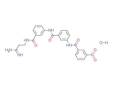 Benzamide,  N-[3-[[(3-amino-3-iminopropyl)amino]carbonyl]phenyl]-3-[(3-nitrobenzoyl  )amino]-, monohydrochloride