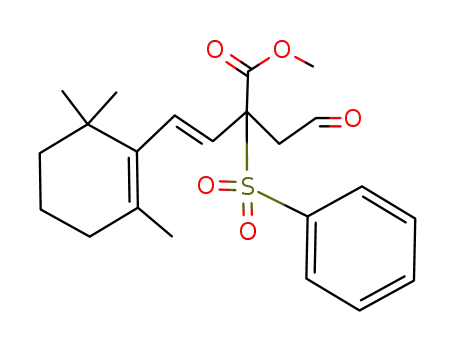 Methyl (E)-2-Formylmethyl-2-phenylsulfonyl-4-(2,6,6-trimethylcyclohex-1-enyl)but-3-enoate