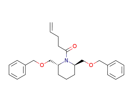 (2R,6R)-2,6-bis((benzyloxy)methyl)-1-(4'-pentenoyl)piperidine