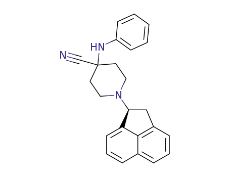 (S)-4-phenylamino-1-(acenaphthen-1-yl)-piperidine-4-carbonitrile