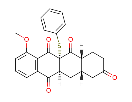 (4aR,5aS,11aS,12aS)-7-Methoxy-5a-phenylsulfanyl-4,4a,5a,11a,12,12a-hexahydro-1H,3H-naphthacene-2,5,6,11-tetraone
