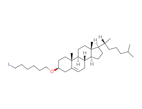 Molecular Structure of 68354-86-9 (3-[(6-Iodohexyl)oxy]-(3b)-cholest-5-ene)