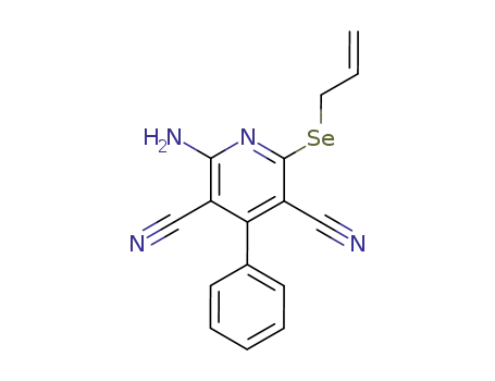 6-Amino-3,5-dicyano-2-(vinylmethylseleno)-4-phenylpyridine