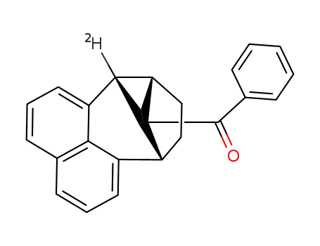 2-deuteriated 1-benzoylnaphtho<de-2.3.4>tricyclo-<4.3.0.0<sup>2,9</sup>>non-3-ene