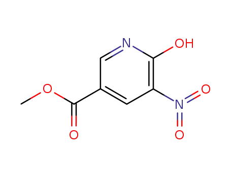 Molecular Structure of 222970-61-8 (5-NITRO-6-OXO-1,6-DIHYDRO-PYRIDINE-3-CARBOXYLIC ACID METHYL ESTER)