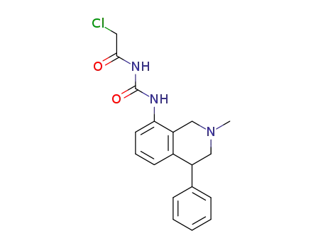 Molecular Structure of 129053-99-2 (8-(N'-chloroacetylureido)-4-phenyl-2-methyl-1,2,3,4-tetrahydroisoquinoline)