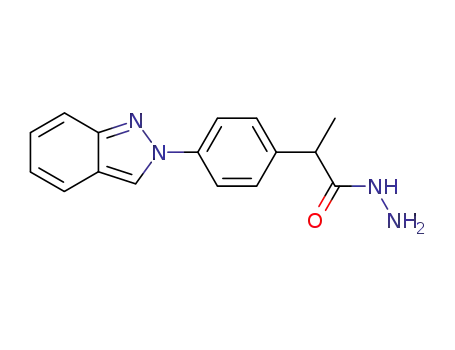 Molecular Structure of 81265-82-9 (2-(4-(2H-Indazol-2-il)fenil)propionidrazide [Italian])