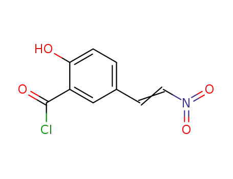 Benzoyl chloride, 2-hydroxy-5-(2-nitroethenyl)-