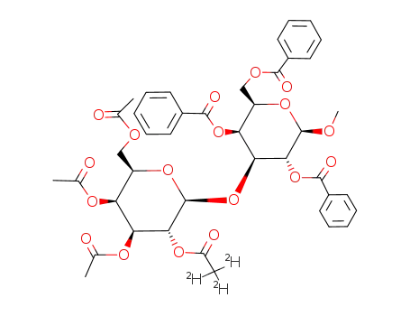 methyl O-(2-O-<2,2,2-D3>acetyl-3,4,6-tri-O-acetyl-β-D-galacto-pyranosyl)-(1->3)-2,4,6-tri-O-benzoyl-β-D-galactopyranoside