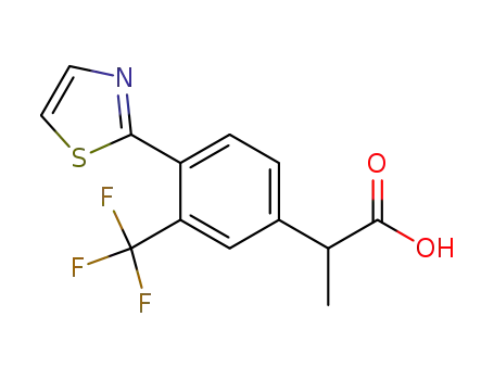 α-메틸-4-(2-티아졸릴)-3-(트리플루오로메틸)벤젠아세트산