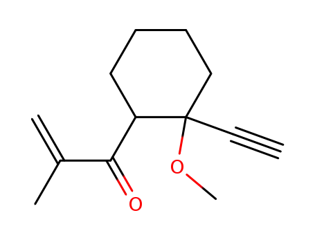 2-Propen-1-one, 1-(2-ethynyl-2-methoxycyclohexyl)-2-methyl-, cis-
