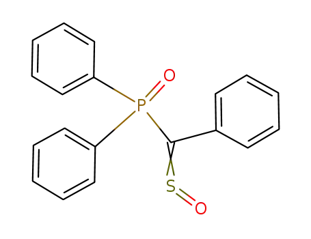 Molecular Structure of 87762-75-2 (Diphenyl(phenylsulfinylmethyl)phosphine oxide)