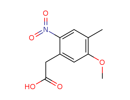 2-(5-methoxy-4-methyl-2-nitro-phenyl)acetic acid cas  56473-72-4