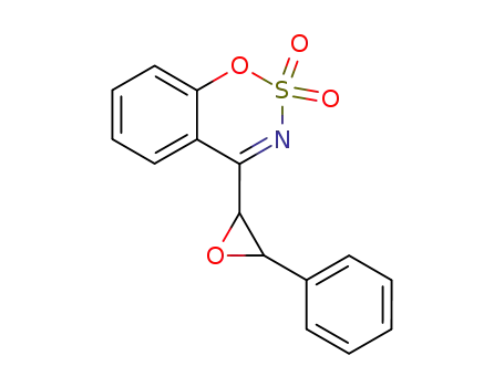 Molecular Structure of 88701-96-6 (1,2,3-Benzoxathiazine, 4-(3-phenyloxiranyl)-, 2,2-dioxide)